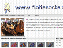 Tablet Screenshot of flottesocke.de